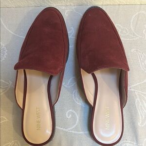 Nine West Women's Burgundy Slip-On Shoes